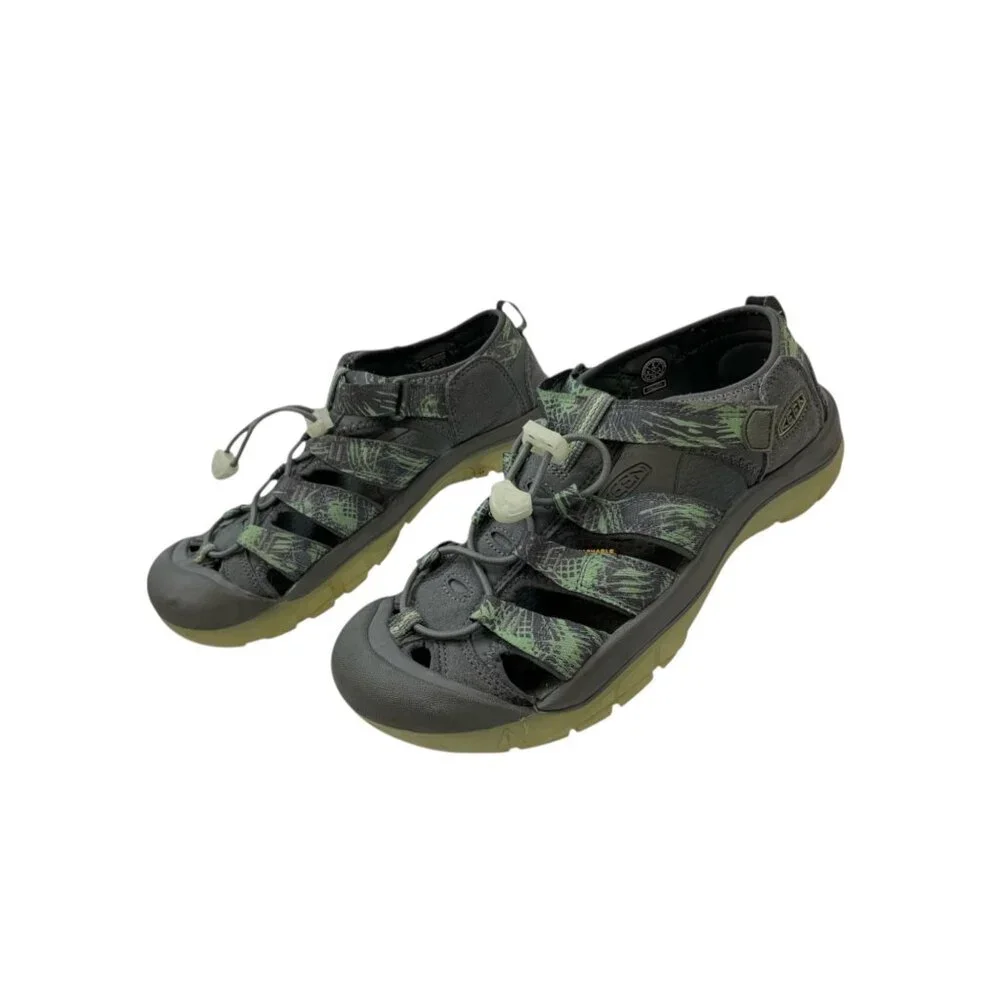 KEEN Big Kids Newport H2 Glow In The Dark Water Shoes Sandals 6 Gray